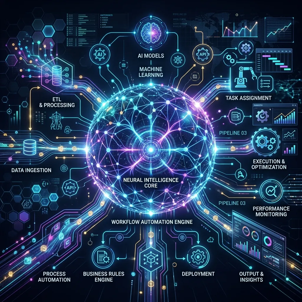 AI neural network and workflow automation engine